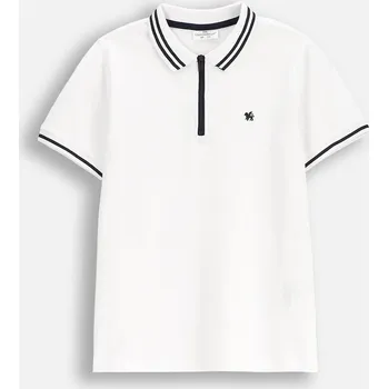 Polokošile chlapecké bílé Elegantní tričko velikost 104 Coccodrillo WC5
