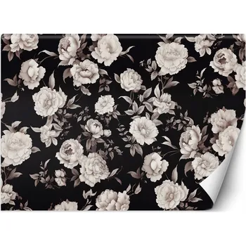 Fototapeta Fototapeta, Černobílé květy - 100x70