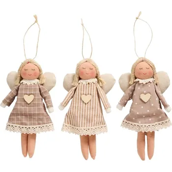 Vánoční ozdoba Ib Laursen Látkový anděl My Nostalgic Christmas 3 druhy/cena za 1 kus