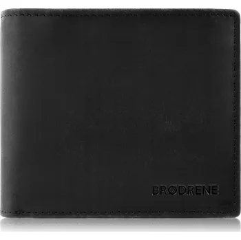 Peněženka Brødrene pánská kožená peněženka černá - muž