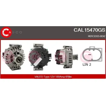 Alternátor Generátor CASCO CAL15470GS