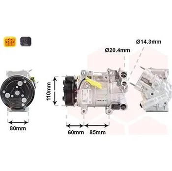 Kompresor klimatizace Kompresor, klimatizace VAN WEZEL 4001K701