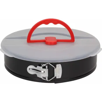 Forma na pečení Kulatá dortová forma s odnímatelným dnem a víkem z uhlíkové oceli TADAR 26 cm