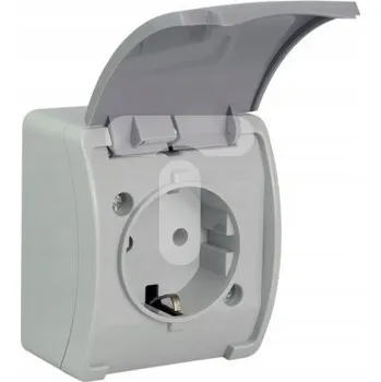 Elektrická zásuvka Elektrická Zásuvka nástěnná Elektro-Plast šedá