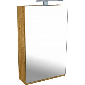 Koupelnový nábytek Zrcadlová skříňka závěsná Atica GO 50 ZS LED-CR s osvětlením Libovolná LED 30 CR,