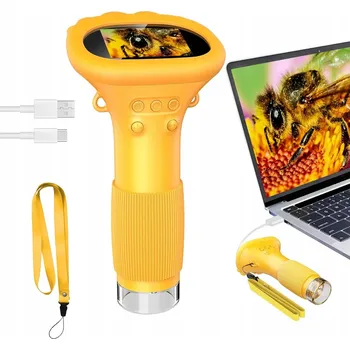 Mikroskop DIGITÁLNÍ MIKROSKOP PRO DĚTI VĚDECKÁ HRAČKA PŘENOSNÝ RUČNÍ 1000X