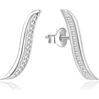 Módní doplněk Elegantní podélné náušnice ze stříbra AGUP1790L Beneto