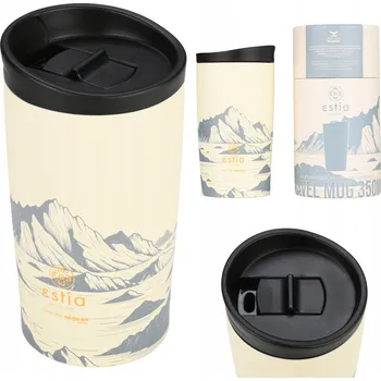 Termoska Termohrnek s horským motivem, nepropustná termoska na kávu, čaj, 350 ml