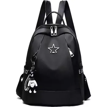 Městský batoh LOVE střední batůžek Menkar Černý - Model S přívěškem