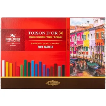 Souprava prašných uměleckých pastelů - 36 ks - 8585