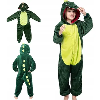 Karnevalový kostým KOSTÝM DINOSAURUS PYŽAMO TEPLÉ KIGURUMI PRO DĚTI DĚTSKÝ KOSTÝM 105-110cm