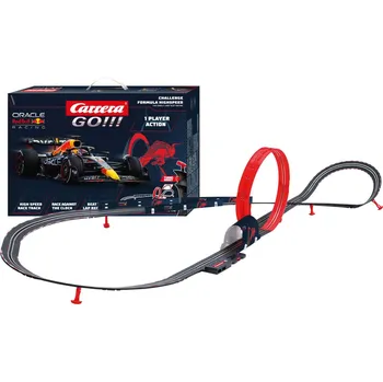 autodráha Conquest Autodráha Carrera GO!!! 68002 F1 Challenger 6m + 1 formule v krabici 54x36x7cm