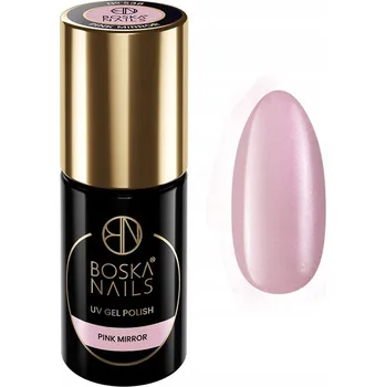 Lak na nehty Poloprůhledný hybridní lak č. 538 Pink Mirror Boska Nails 6 ml