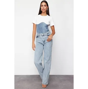 Dámské džíny Džíny trendyol Hellblau 5155578 38