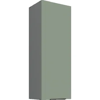 Kuchyňská skříňka Vysoká horní kuchyňská skříňka LUNARA - šířka 40 cm, zelená / antracit