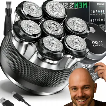 Holicí strojek 7D HOLICÍ STROJEK PÁNSKÝ ZASTŘIHOVAČ PRO HOLENÍ VLASŮ HLAVY VOUSŮ UŠÍ NOSU