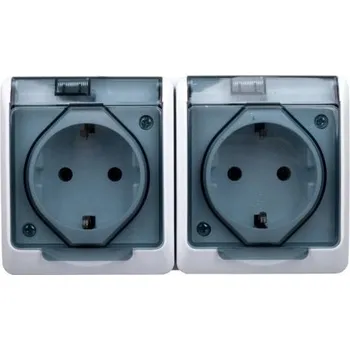 Elektrická zásuvka Elektrická Zásuvka hermetická Elektro-Plast Nasielsk bílá