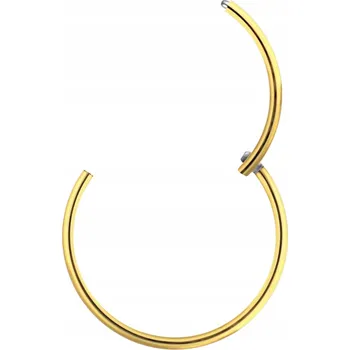 Náušnice Zlatý kroužek do ucha CLICKER RING ST 316L 0,8/10mm