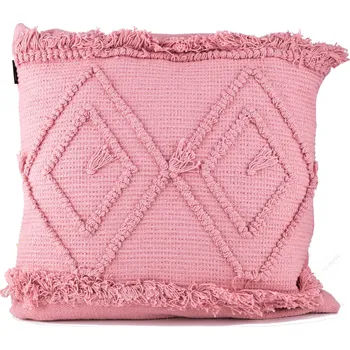 Povlak na polštářek Dekorační polštář bavlněný MISS LUCY TŘÁSNĚ RŮŽOVÝ 45&nbsp;x&nbsp;45&nbsp;cm