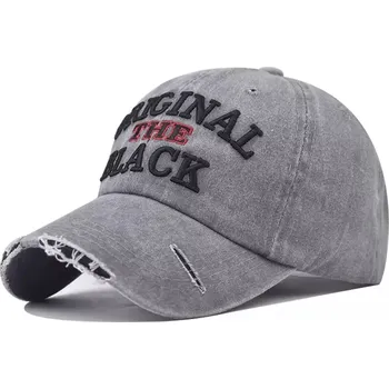 Kšiltovka ANG-E bavlněná kšiltovka Original The Black Šedá