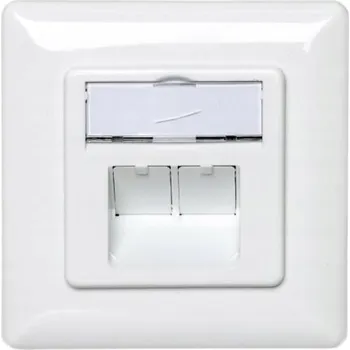 Elektrická zásuvka Digitus DN-9002-N povrchová zásuvka Digitus Cat.5e dvojitá stíněná