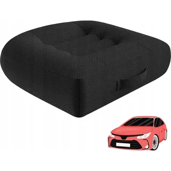 Polštář POLŠTÁŘ ZVYŠUJÍCÍ NA AUTOSEDAČKU ČERNÝ POHODLNÝ 40X40 CM