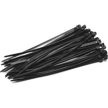 Stahovací páska Páska stahovací Strend Pro CT66BL, 200x3,6 mm, 50 ks, černá, nylon, vázací