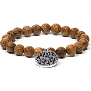 Náramek Elastický náramek z wenge dřeva - Květ života