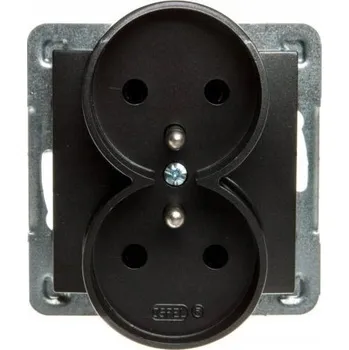 Elektrická zásuvka Elektrická Zásuvka Ospel , šedá