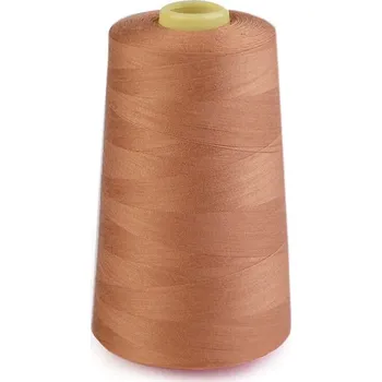 Nit Polyesterové nitě pro overlocky i klasické šití návin 5000 yards PES 40/2, malé, 674 Sandstorm