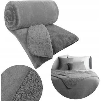 Přehoz na lůžko Přehoz na postel Eurofirany polyester 170 cm x 210 cm stříbrný