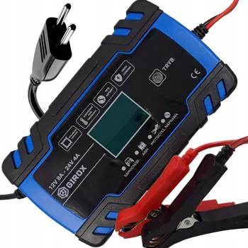 Nabíječka autobaterie AUTOMATICKÁ NABÍJEČKA S FUNKCÍ OPRAVY AKUMULÁTORŮ 8A 12V 24V LCD