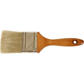 Štětec Strend Pro JA019, 3,0";, plochý, žlutý, s dřevěnou rukojetí