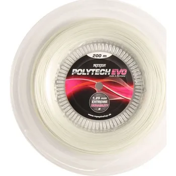 Raketový sport Tenisový výplet Topspin Poly Tech Evo (200 m) Bílý (1.25 mm)