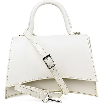 Kabelka MORANTI kabelka, typ kabelka přes rameno, pravá kůže, transparentní/bezbarvá