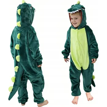 Karnevalový kostým DINOSAURUS Drak Pyžamo Dětské Jednodílné Kostým Kigurumi Overal Velikost 110