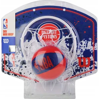 Basketbalový koš Basketbalová deska Wilson NBA Team Detroit Pistons Mini Hoop WTBA1302DET