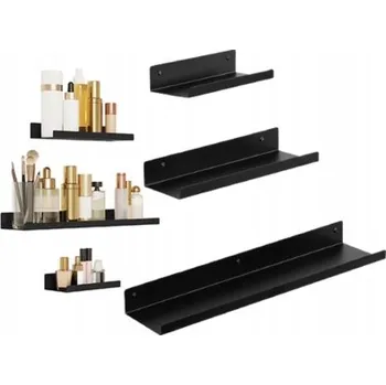 police Kovová police 20 x 10 cm černá