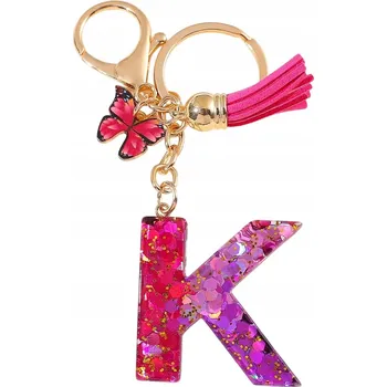 Klíčenka Abeceda - K/Růžová/Motýl KP-37955
