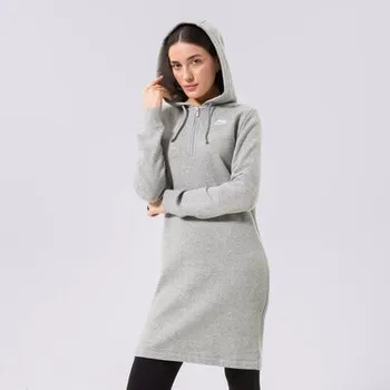 Dámské šaty Nike Šaty W Nsw Club Flc Šedá S