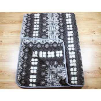 Prostěradlo Vlněná deka RENIFER SZARY CIEMNY 155x200cm