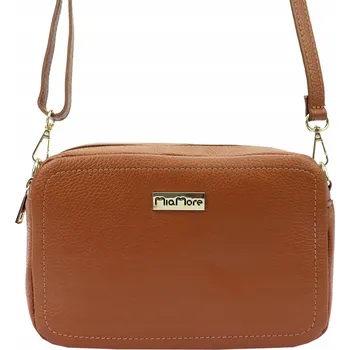 Kabelka MiaMore kabelka z pravé kůže hnědá