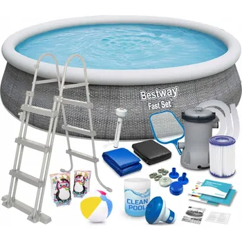 Bazén BAZÉN ZAHRADNÍ ROZKLÁDACÍ 457x107 cm SADA 18v1 BESTWAY
