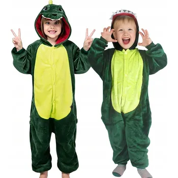 Karnevalový kostým DINOSAURUS PYŽAMO KIGURUMI DĚTSKÝ DINOSAUR DRAK OVERAL KOSTÝM 105-110cm