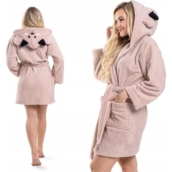 Dámský župan Doctor Nap dámský župan ke kolenům s kapucí, velikost L