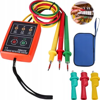 Bezpečnostní kamera Měřič pořadí fází, fázoměr 3-fázový AC SM852B 60V~600V