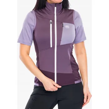 Dámská vesta Dámská fleecová vesta Ortovox Fleece Grid Vest - dark wild berry S