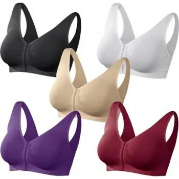 Podprsenka Sportovní podprsenka BEZ KOSTIC Slimmaxx M ROZEPÍNACÍ vícebarevná 5 KUSŮ