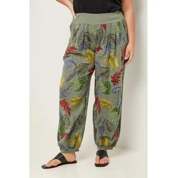 Dámské kalhoty Curvy Lady Khaki/ Rot 741448 44/46