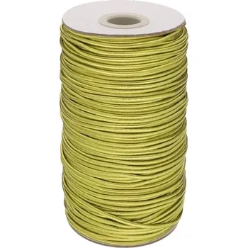 Textilní guma Pruženka kulatá průměr 2 mm - různé barvy Barva: světlé zlato